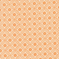 Denim & Daisies orange floral in trellis on off white background from Fig Tree Co for Moda. Sold in quarter metre increments.