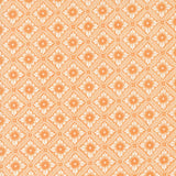 Denim & Daisies orange floral in trellis on off white background from Fig Tree Co for Moda. Sold in quarter metre increments.