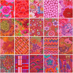 Fat Quarter Bundles. Each fat quarter measures approx 50cm x 56cm.
This collection from Kaffe Fassett is a selection of pinks and red in florals and geometrics.