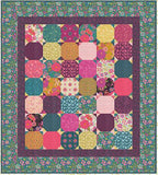 Throw size quilt kit that includes a layer cake, accents and borders in the Moda collection, Parlor by Crystal Manning. Available at Fabric Focus Edinburgh.