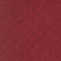 A Vintage Christmas is a New Collection by Kansas Troubles. Small stylised black shapes on red colourway. Sold in quarter metre increments.