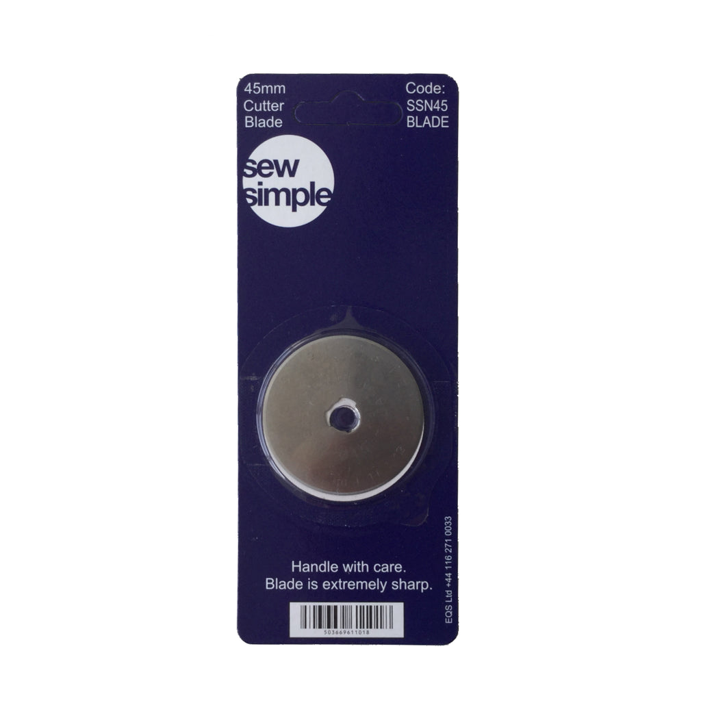 Sew Simple Rotary Cutter 45 mm Replacement Blades FabricFocus