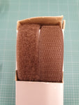hook and loop fastener tape. velcro. brown. Fabric Focus