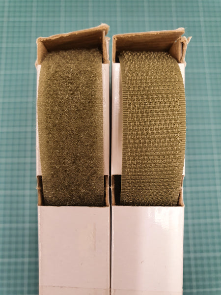 hook and loop fastener tape. velcro. olive. Fabric Focus