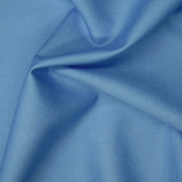 cotton poplin. denim blue. Fabric Focus