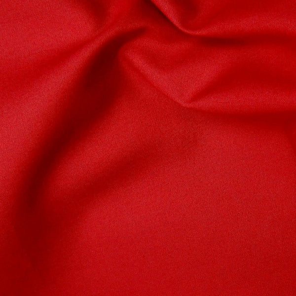 cotton poplin. scarlet red. Fabric Focus