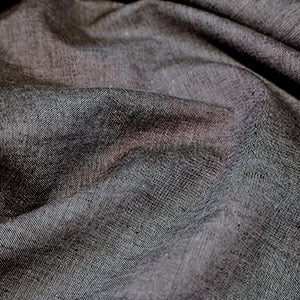 Cotton Chambray. Charcoal. Fabric Focus
