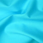 Cotton Poplin - Turquoise. Fabric Focus