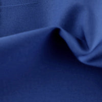 Cotton Poplin - Dark Royal Blue. Fabric Focus