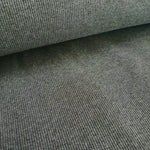 cotton tubular rib cuffing. grey. Fabric Focus