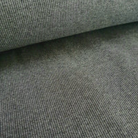 cotton tubular rib cuffing. grey. Fabric Focus