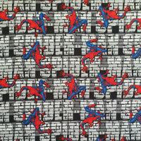 superheroes. Spiderman. 100% cotton. Fabric Focus
