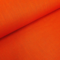 enzyme washed 100% linen. rust. orange. Fabric Focus