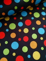 Wide Width Backing : Spot On Multi/Black