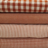 Cotton - Yarn Dyed Chambray - Terracotta Stripe