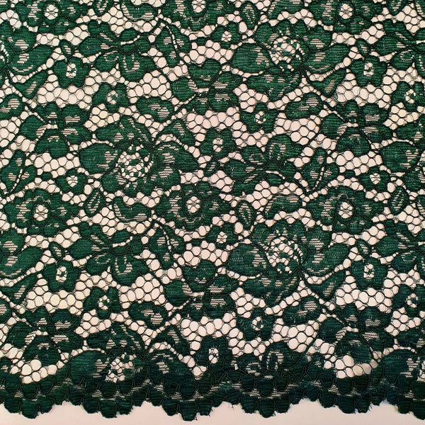 Corded Lace - Bottle Green  Fabric Focus Edinburgh – FabricFocus