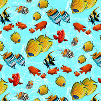 Reef Life. small fish.  Studio E. Fabric Focus