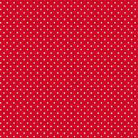 spots red. 100% cotton. Fabric Focus