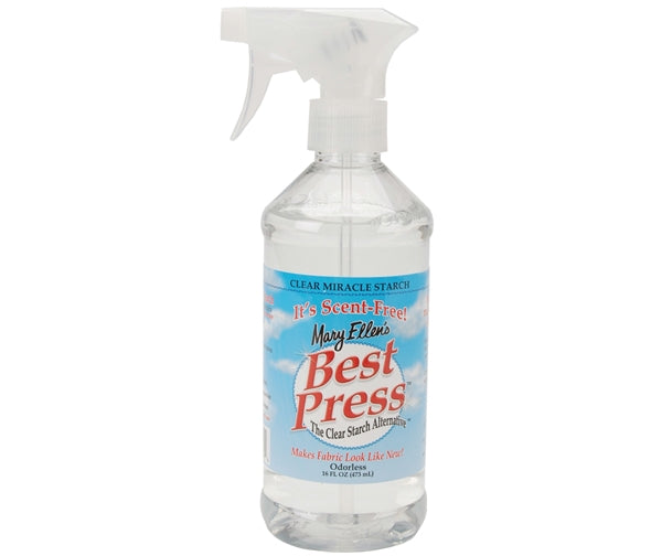 Best Press. Spray Starch. Large size 16oz Fabric Focus