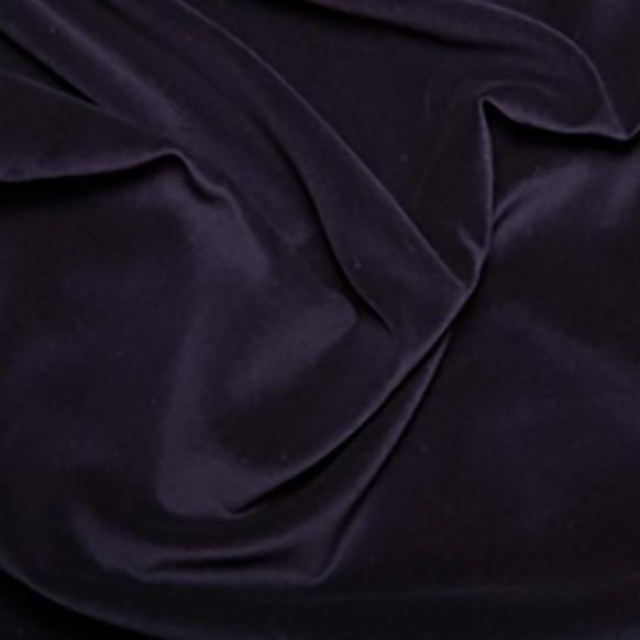 cotton velvet. navy. 112 cm wide. Fabric Focus