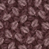 A fantastic poplin print with scattered fern leaves on a maroon background.  Perfect smooth weight of 100% cotton for dressmaking or craft projects. Available to buy in half metre increments at Fabric Focus Edinburgh.
