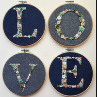 Workshop - Embroidered Typography with Lisa Dolson - Saturday 6th August 10.30am - 3.30pm
