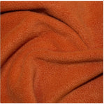anti pill polyester fleece fabric terracotta orange rust