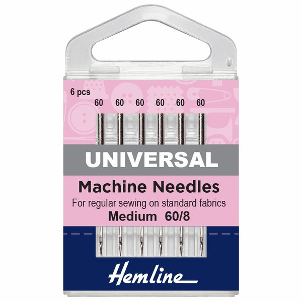Sewing Machine Needles. Universal 60/8. Fabric Focus