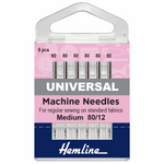 Sewing Machine Needles. Universal size 80/12. Fabric Focus