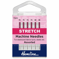 Sewing Machine Needles. Stretch assorted size. Fabric Focus