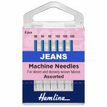 Sewing Machine Needles. Jeans assorted size. Fabric Focus