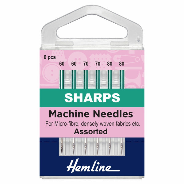 Sewing Machine Needles. Sharps assorted size. Fabric Focus