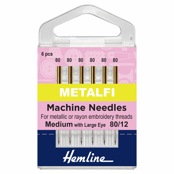 Sewing Machine Needles. Metallic size 80/12. Fabric Focus