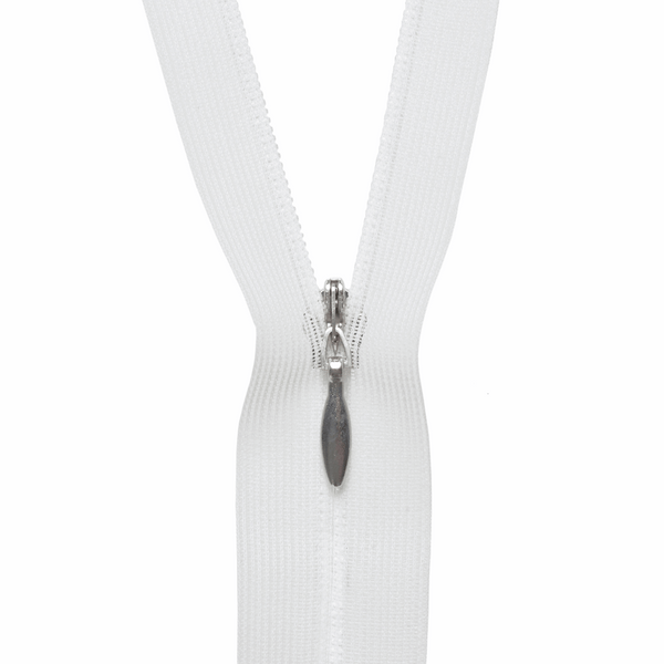 hemline transparent concealed zip zipper. various lengths. Fabric Focus