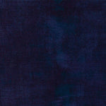 Grunge by Moda is a great blender fabric with a distressed look that comes in many shades, this being the dark blue colourway, Peacoat 353.