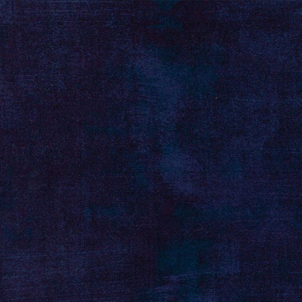 Grunge by Moda is a great blender fabric with a distressed look that comes in many shades, this being the dark blue colourway, Peacoat 353.