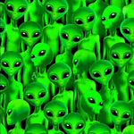 It was only a matter if time before we came under attack by Aliens - and they are here!! Little green Aliens printed on 100% cotton cloth. Available to buy in quarter metre increments.