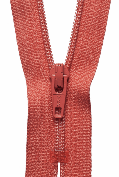 YKK dress zip. 249 blush pink. various size lengths. Fabric Focus