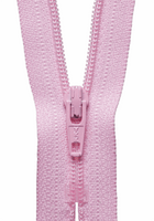 YKK dress zip. 513 mid pink. various size lengths. Fabric Focus