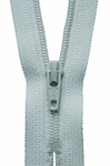 YKK dress zip. 574 pale grey. various size lengths. Fabric Focus