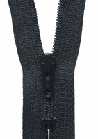 YKK dress zip. 580 black. various size lengths. Fabric Focus