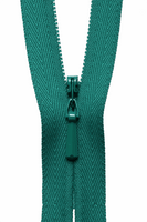 YKK concealed zip. jade 023. various sizes. Fabric Focus