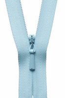 YKK concealed zip. baby blue 542. various sizes. Fabric Focus