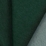 Mid-weight polyester cotton mix denim with a hint of stretch. Available in numerous fashion shades including this deep Dark Green and ideal for clothing, bag making and lighter furnishing applications. Available to buy in half metre increments.