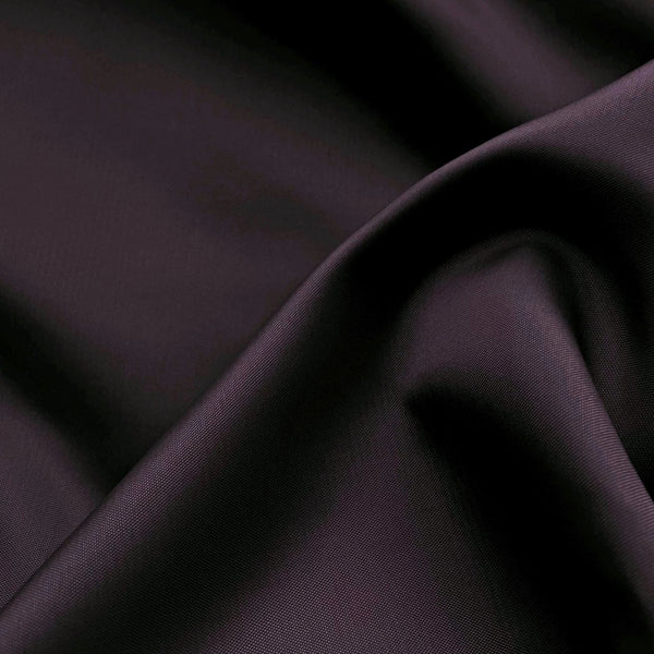 anti static dress lining. aubergine. Fabric Focus