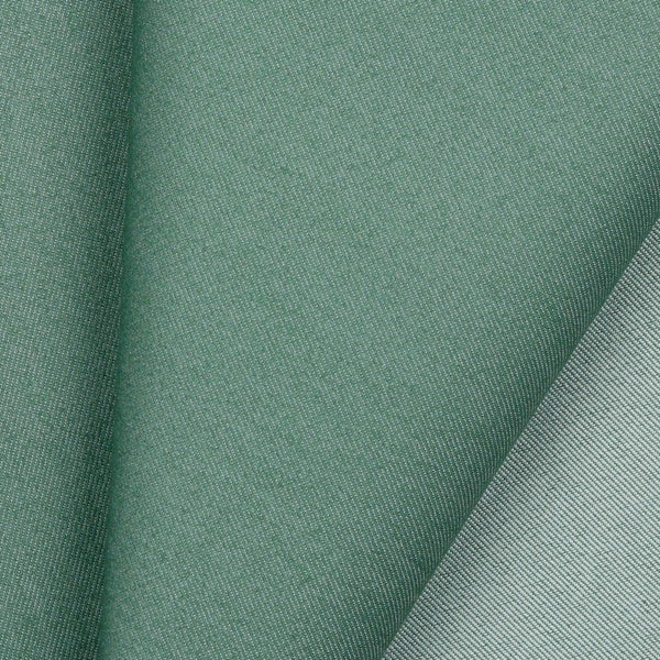 Mid-weight polyester cotton mix denim with a hint of stretch. Available in numerous fashion shades including this cool Mint and ideal for clothing, bag making and lighter furnishing applications. Available to buy in half metre increments.