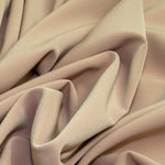 Satin Backed Crepe is a beautiful fabric for draping and is truly reversible. Satin and matt complements each other and both sides can be used in the same garment. Prada, satin back crepe is available in many beautiful colours, this being the delicate Cappuccino.  Sold in half meter lengths at Fabric Focus.