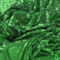sequin tulle. emerald green. Fabric Focus