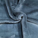 Luxury Faux Fur. Super Soft denim Blue. fabric Focus