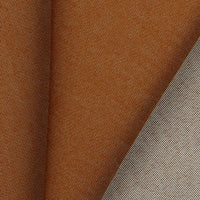 Mid-weight polyester cotton mix denim with a hint of stretch. Available in numerous fashion shades including this rustic terracotta and ideal for clothing, bag making and lighter furnishing applications. Available to buy in half metre increments.